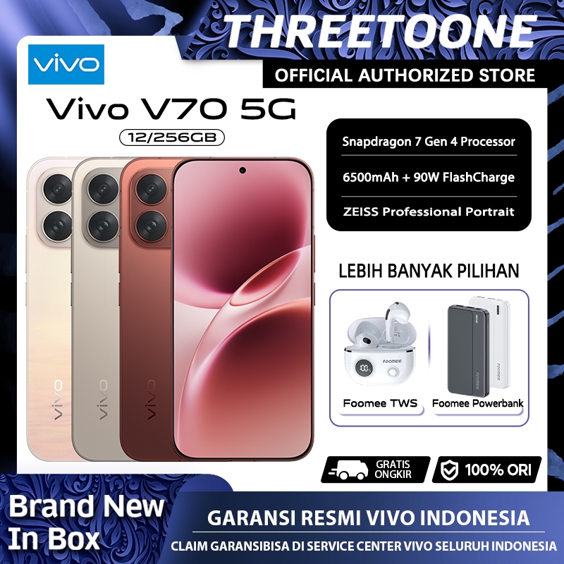 [Official Store] Vivo V70 5G (12/256GB) — Garansi Resmi Vivo Indonesia