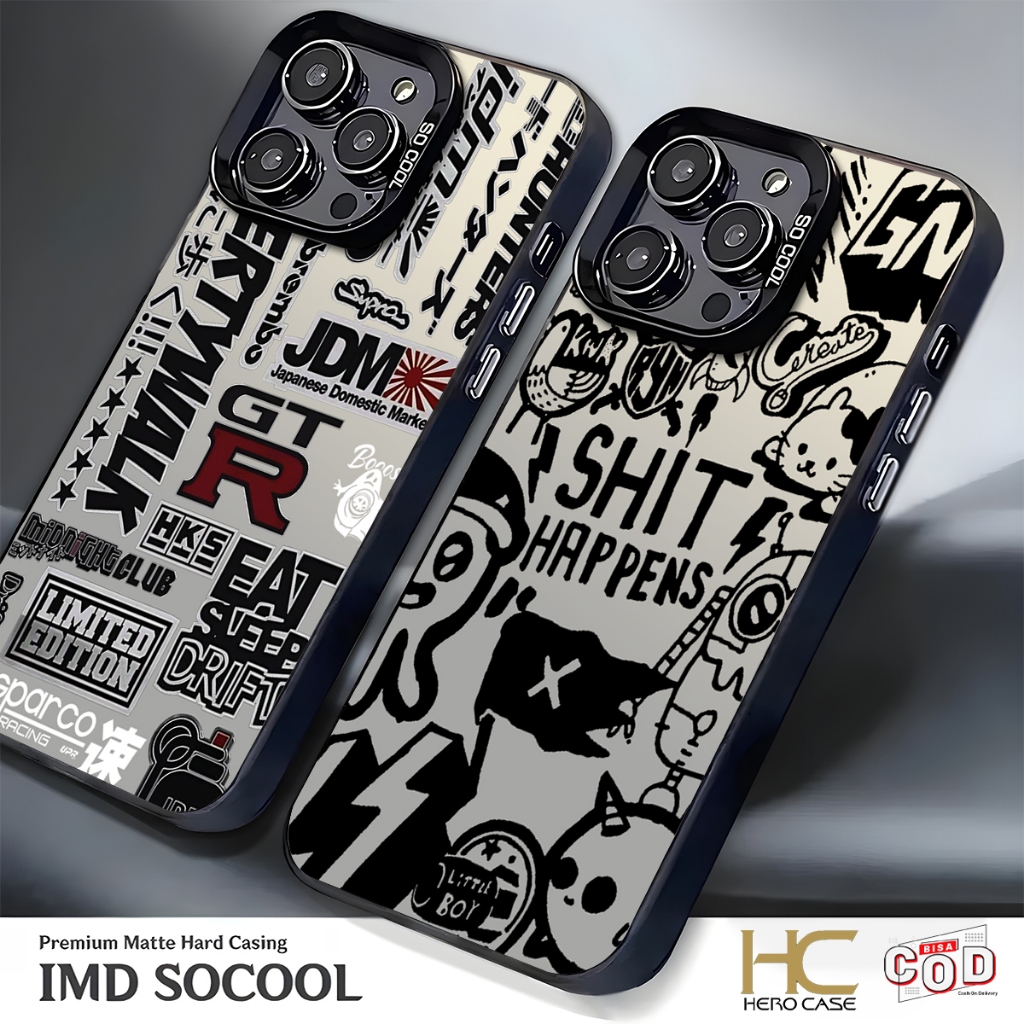 TS CODE PREMIUM MATTE HARD CASE ANTISHOCK CASING HP AESTHETIC SHOT GTR  CASE FOR XIAOMI REDMI 15 15C