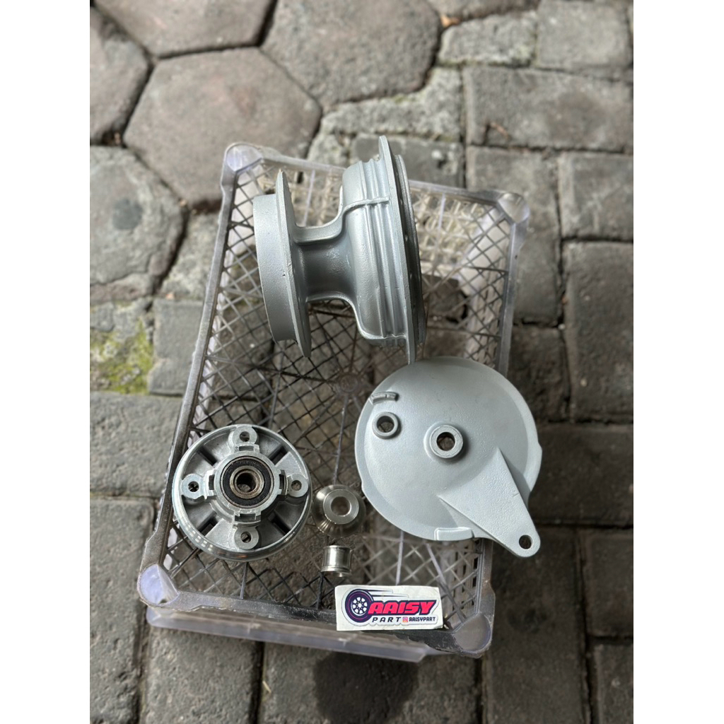 TROMOL BELAKANG TS100 ORIGINAL PNP AREM KAZE/W175 SET BOSING STENLIES