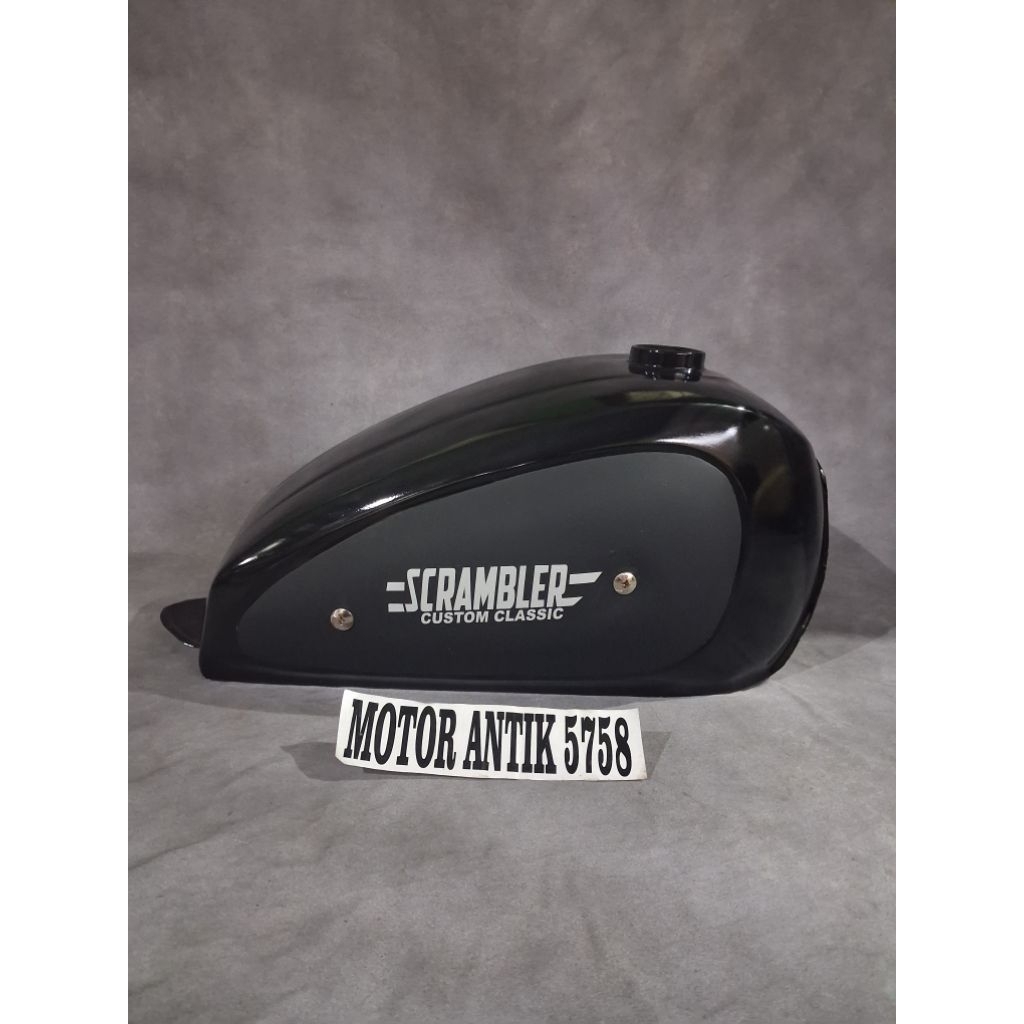 Tangki Japstyle Ducati Scrambler Motor Custom Tiger Megapro Cb Gl Scorpio Byson Thunder lapisan resi