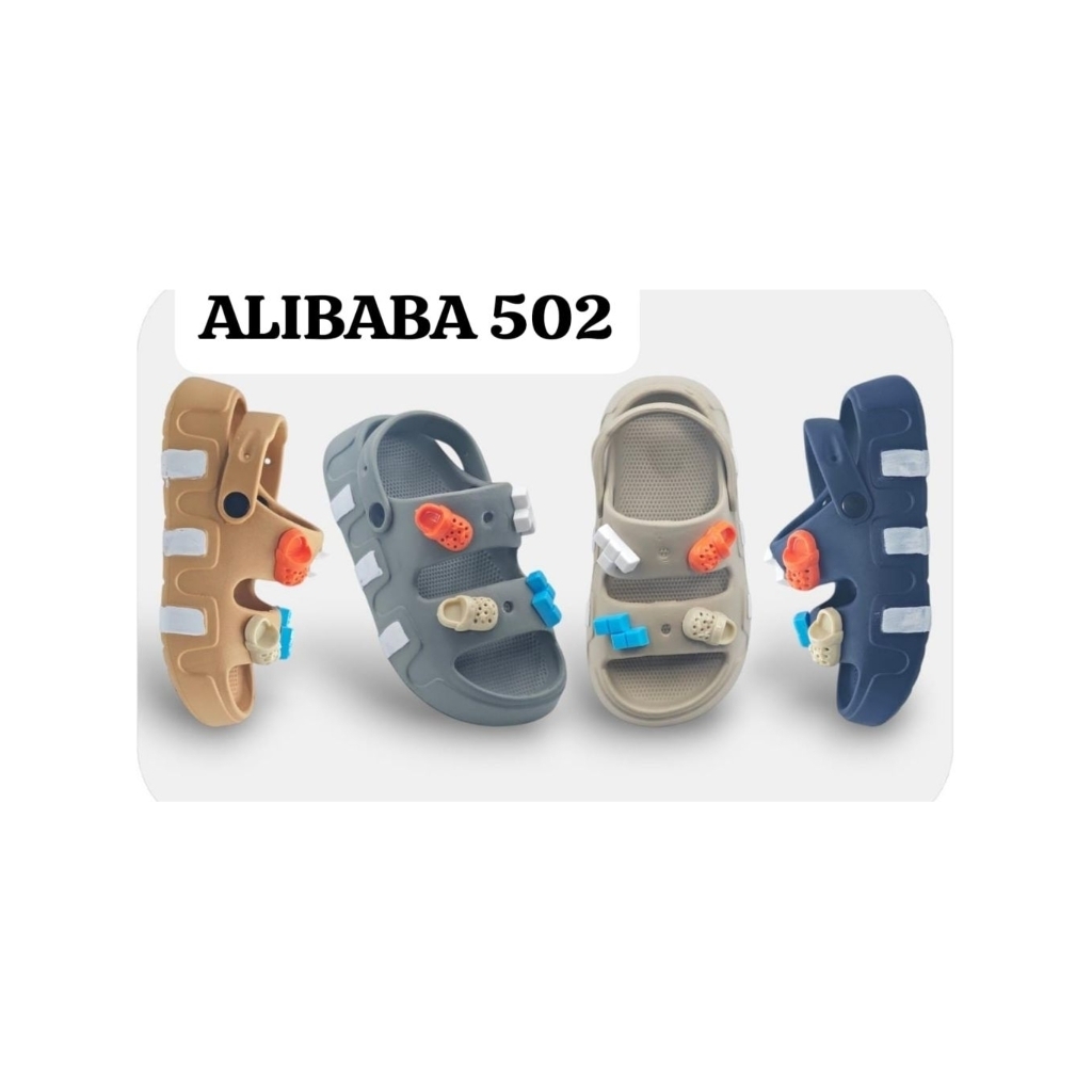 SEPATU SANDAL ANAK UNISEX VARIASI BLOCK TETRIS ALIBABA 502
