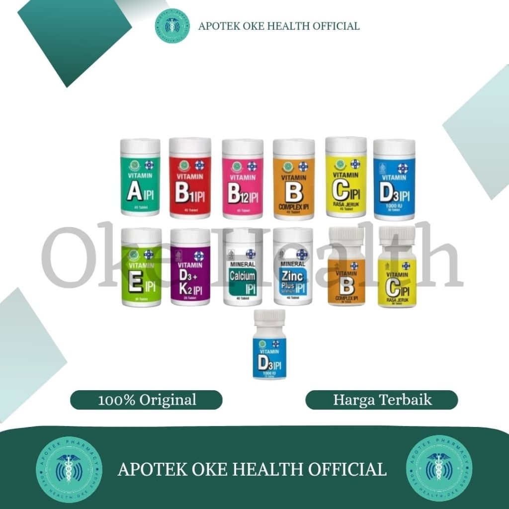 IPI Vitamin A B Kompleks C D E Zinc D3k2 Magnesium