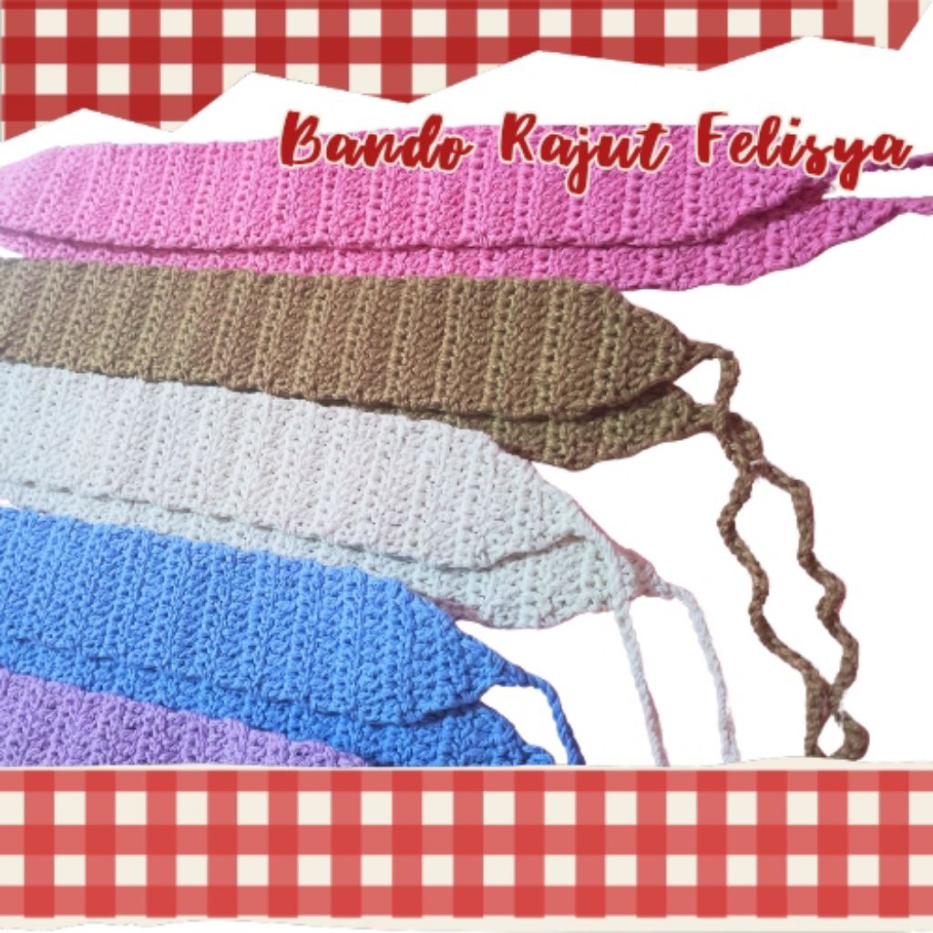 Bando Rajut / Headband Rajut / Bandana Anak-anak Dewasa