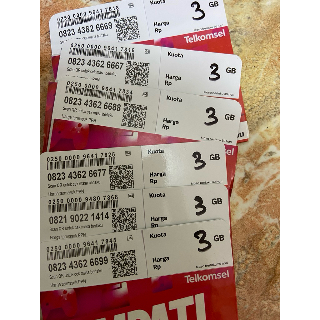 kartu perdana cantik Telkomsel 3GB Nasional