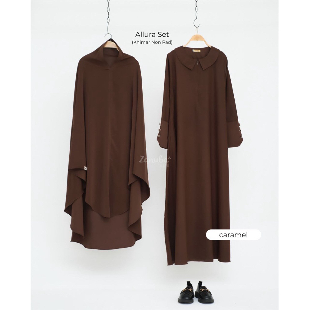 Allura Abaya Zanuba Hijab | Abaya Zanuba | Gamis Zanuba | Jilbab Zanuba
