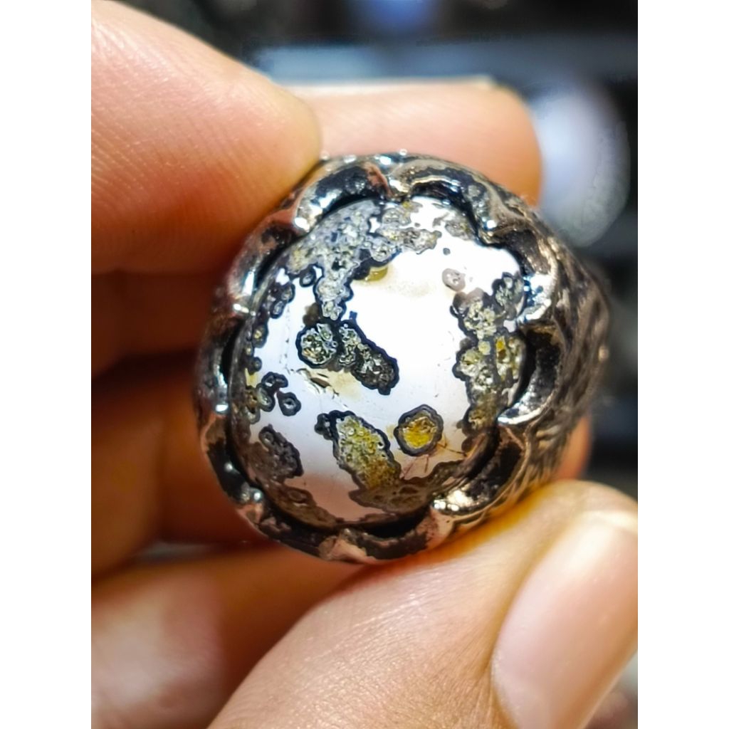 Batu akik karangnunggal multi pamor nogo sosro wingit TopHQ R/8