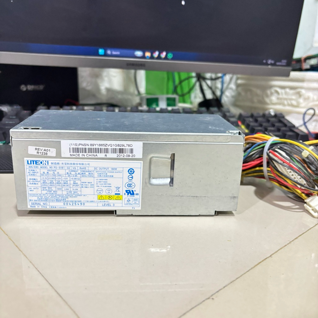 PSU CPU LENOVO THINKCENTRE H520S SFF 180W