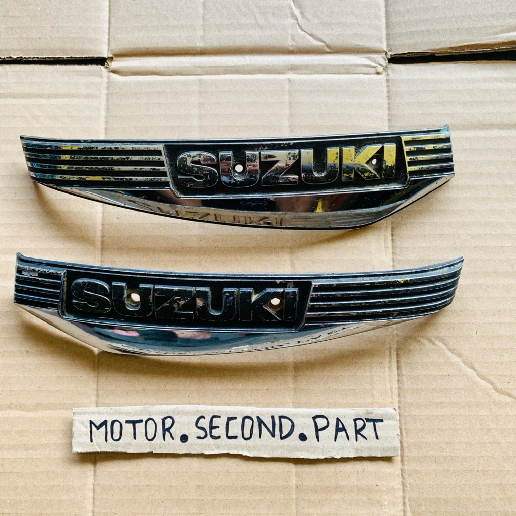 Emblem Logo Tangki Suzuki RC 100 RC Bravo Original Copotan Motor