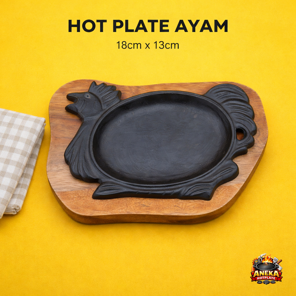 HOTPLATE AYAM | HOTPLATE STEAK | CAST IRON | PIRING COR BAJA | ANEKA HOTPLATE