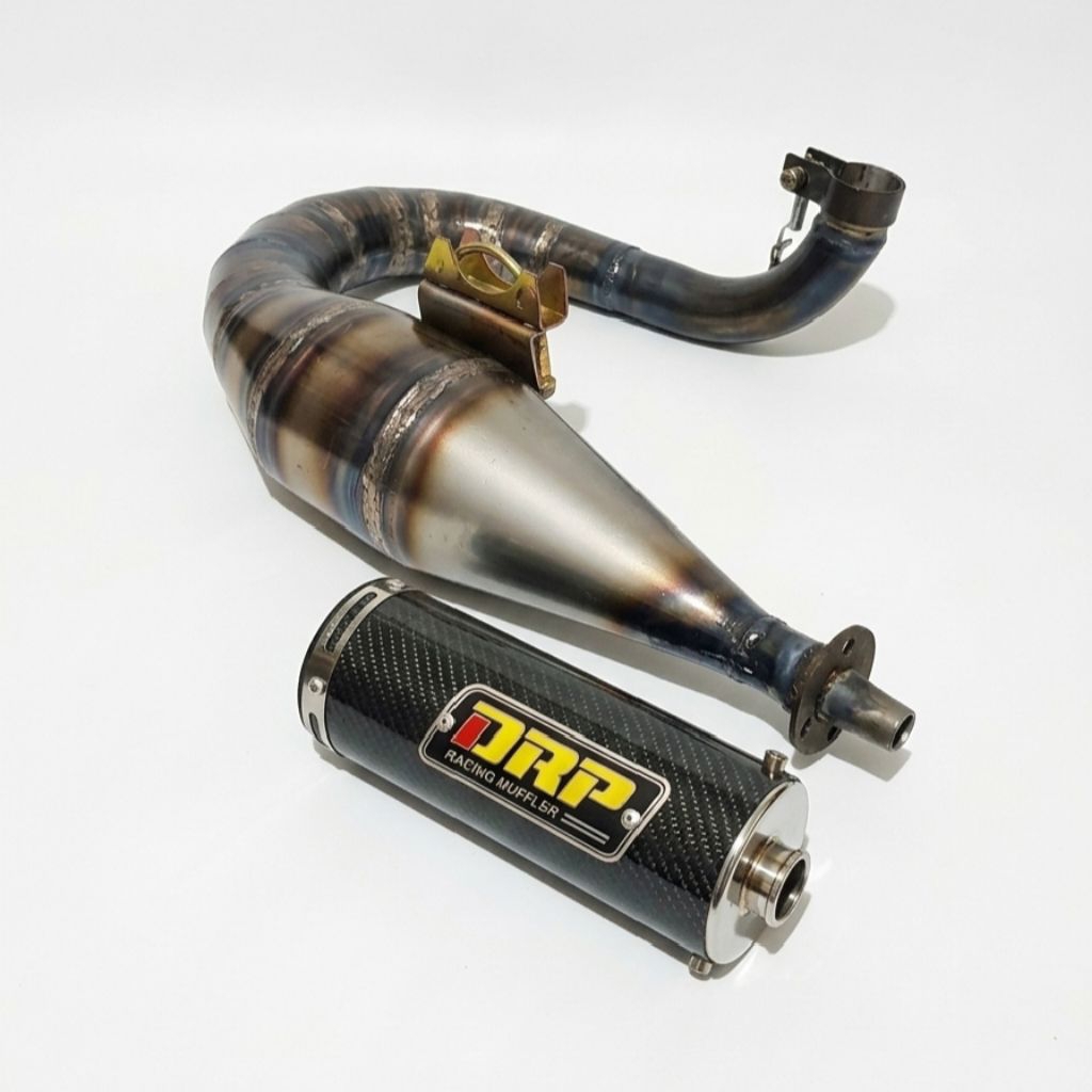 knalpot vespa racing FFA style keluaran kiri by DRP Racing
