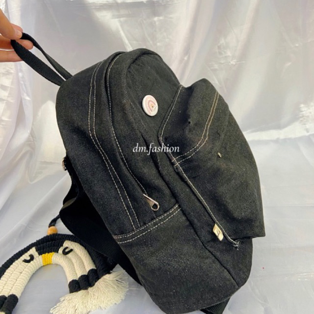 Ransel mini Denim jeans / mini backpack travel bag