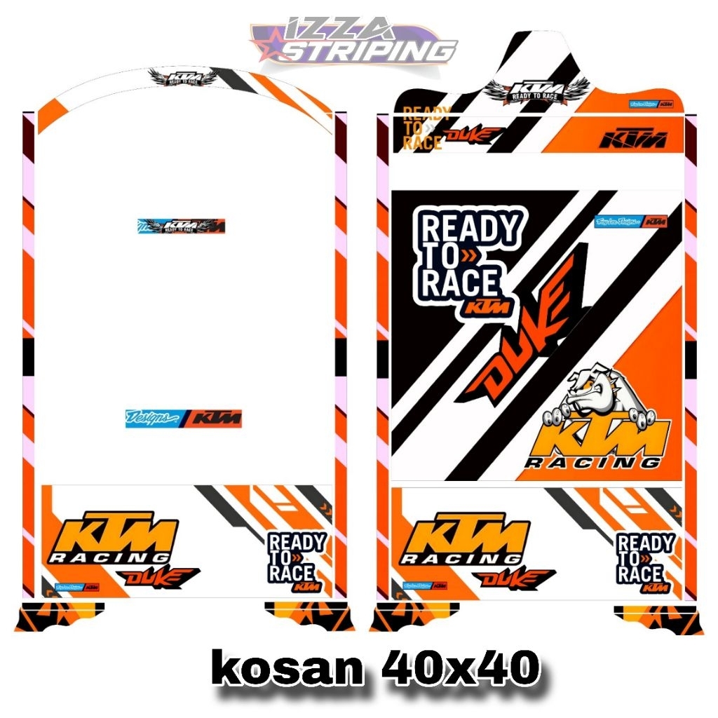 STIKER DECAL SANGKAR KOSAN UKURAN 40X40