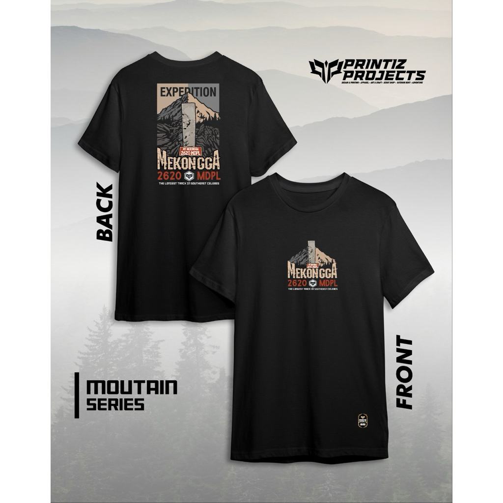 Kaos Gunung Mekongga Premium Cotton combed 24s