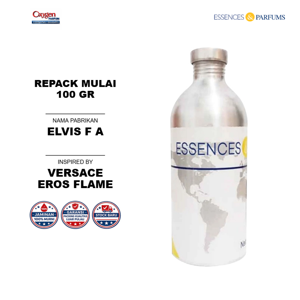 ELVIS F A - ESSENCES | OXYGEN PARFUM GROSIR | REPACK MULAI DARI 100 GR