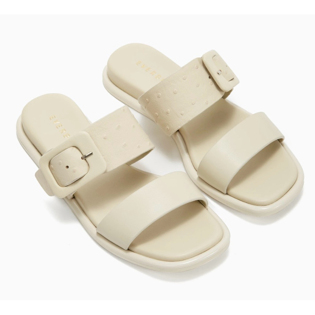 Sandal Slide Wanita Everbest Original - Leather - Diya 2 Straps