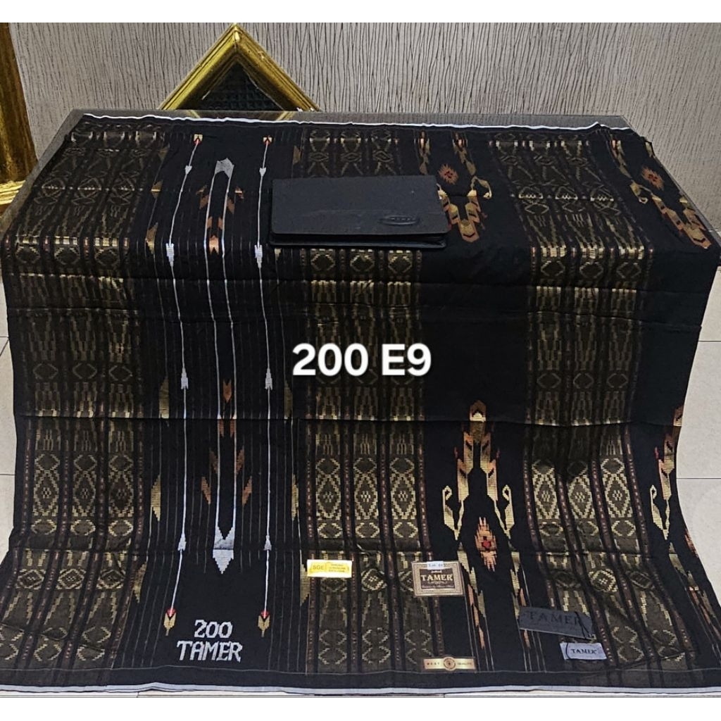 sarung TAMER 200 mesres full songket timbul mewah berkualitas asli tenun tradisional