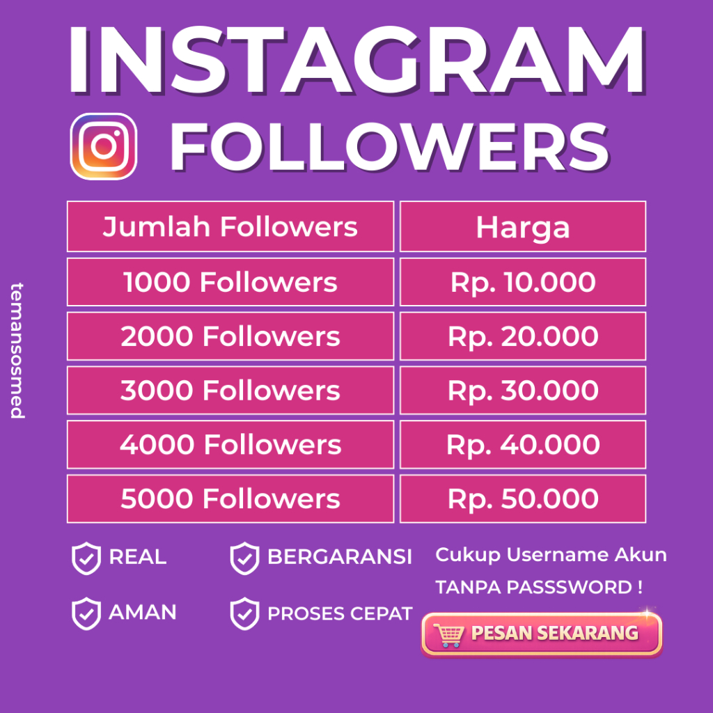 Followes IG Follower Pengikut Instagram Folower Folowers IG Worldwide Instagram Permanen
