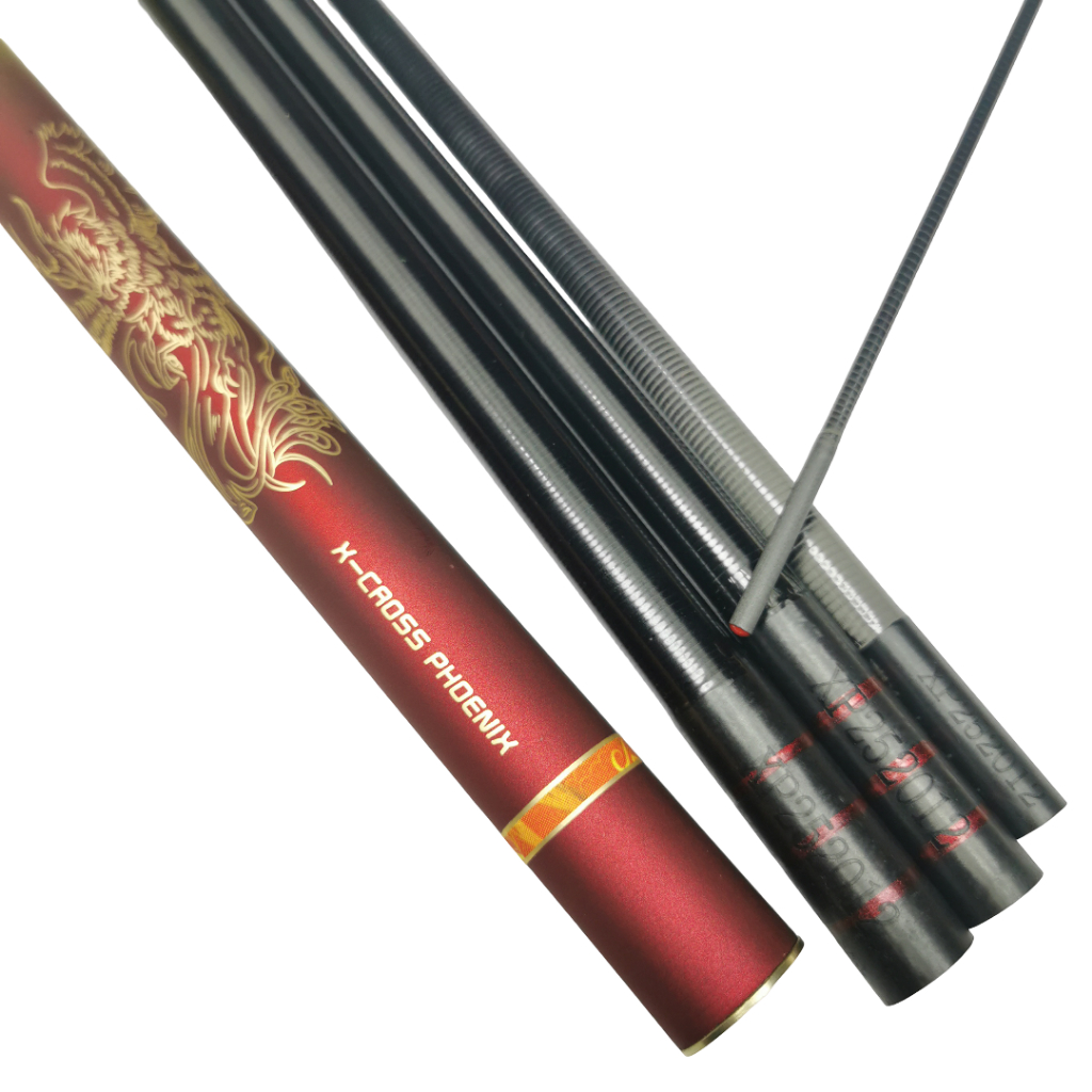 X-CROSS PHOENIX Joran Tegek Carbon Premium Kaku Ringan - Alat Pancing Kuat