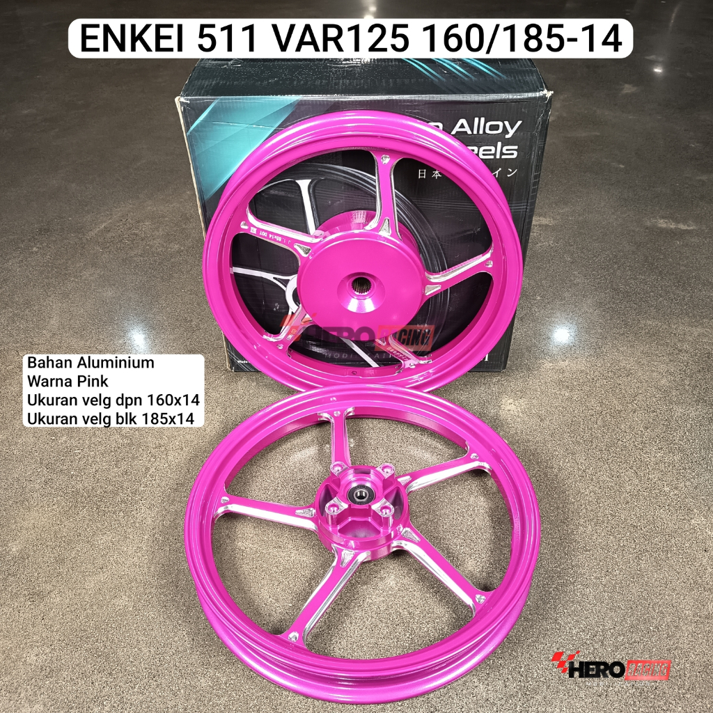 ENKEI VELG 511 MOTOR VARIO 125 160/185 RING 14 PINK