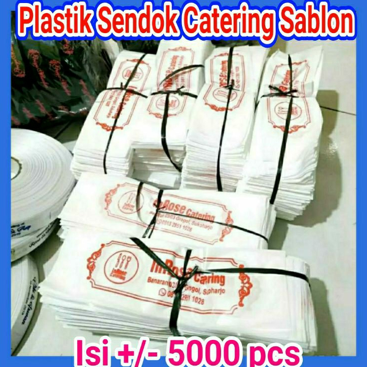 Plastik Sendok Catering Sablon Custom Katering 5000pcs