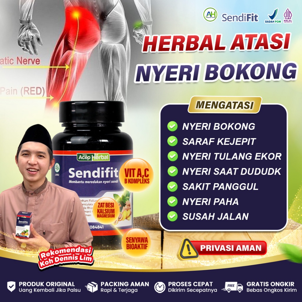 Obat Sakit Bokong Sampai Kaki Nyeri Tetepokan Pantat Saraf Kejepit Bokong Nyeri Sendi - Sendifit