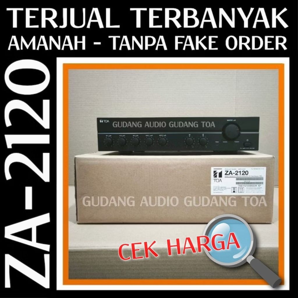 POWER MIXER AMPLIFIER TOA ZA-2120 ZA 2120 120 WATT AMPLI TOA