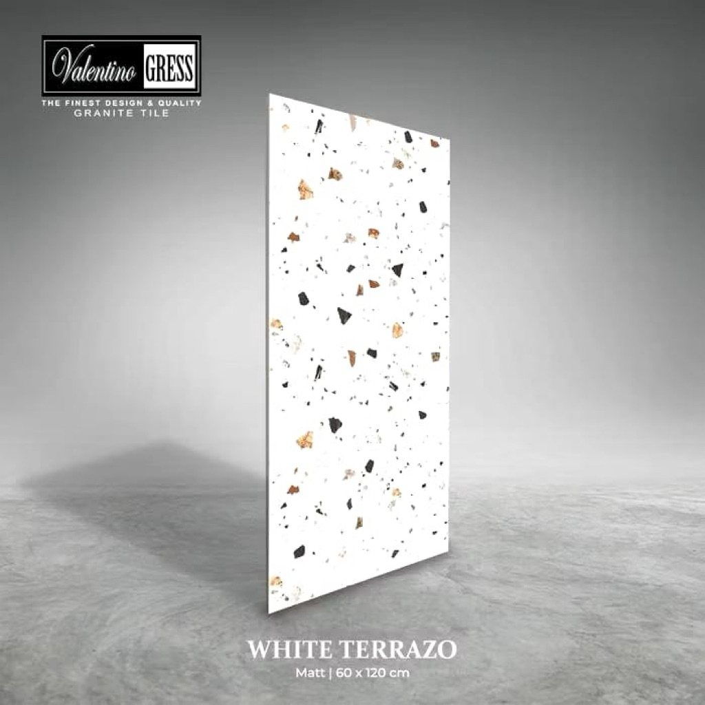 Granit valentino 60x120 | white terrazo