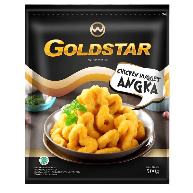 GOLDSTAR CHICKEN NUGGET ANGKA 500GR