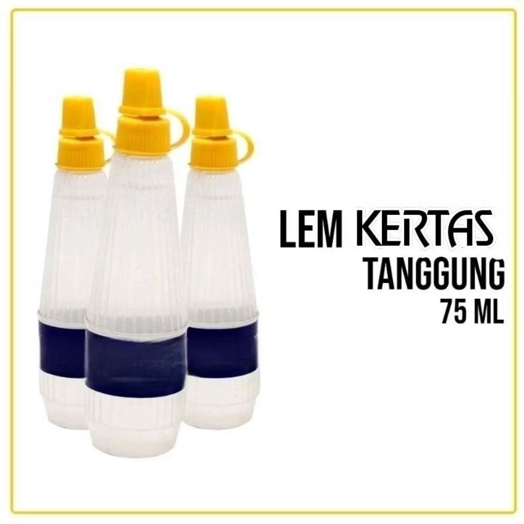 Lem kertas/ Lem cair BESAR /Lem BESAR/lem serbaguna 75ml