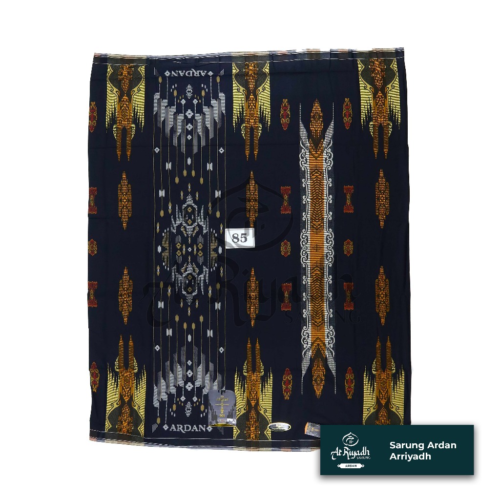 Sarung ARDAN SGJ Songket Gunung Jacquard Seri Hitam Putih Warna Elegan dan Nyaman Motif Songket Prin