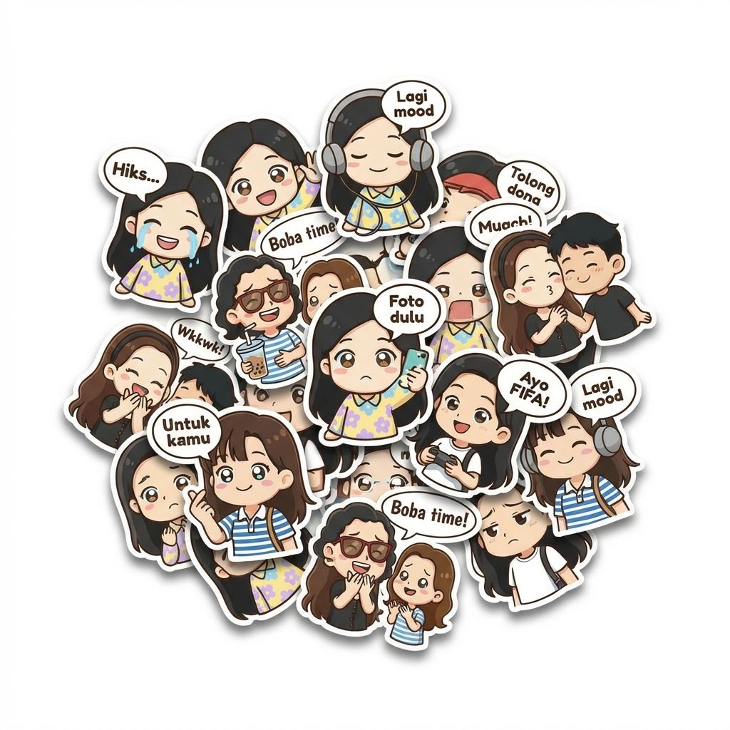 Cetak Stiker AI Custom dari Foto