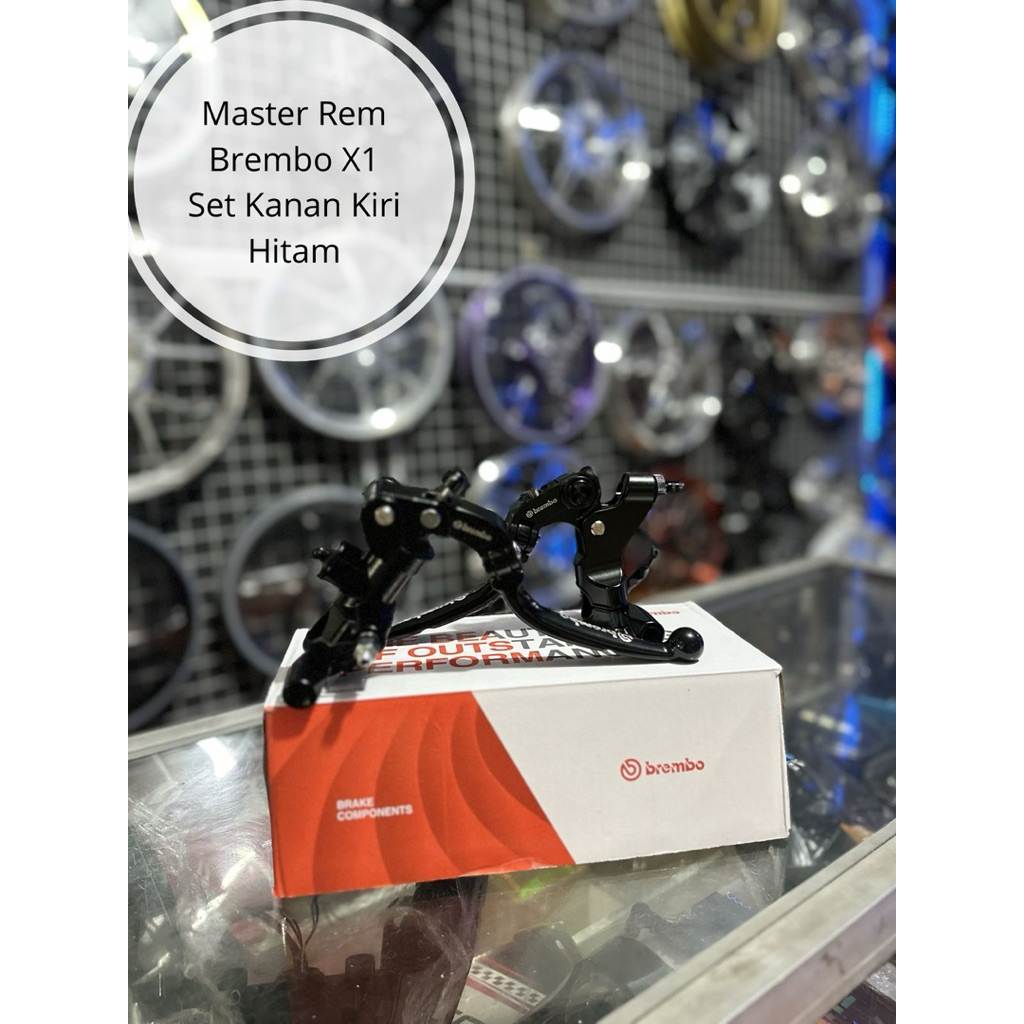 Master Rem Brembo X1 Set Kanan Kiri Hitam dan Biru -satriamodifikasipekanbaru-