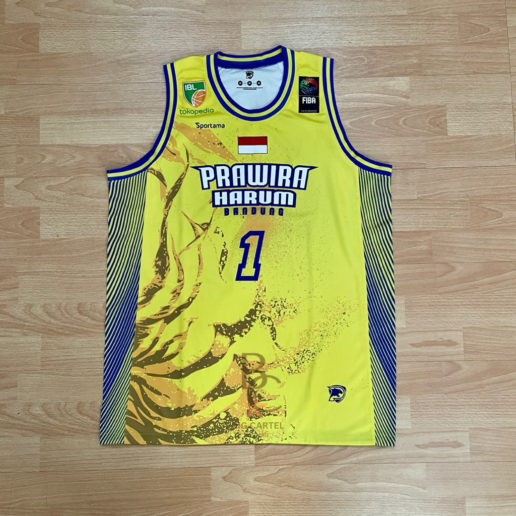 Jersey Basket Prawira Harum Bandung Nameset Brandon Francis (CHAMPIONS IBL 2023)