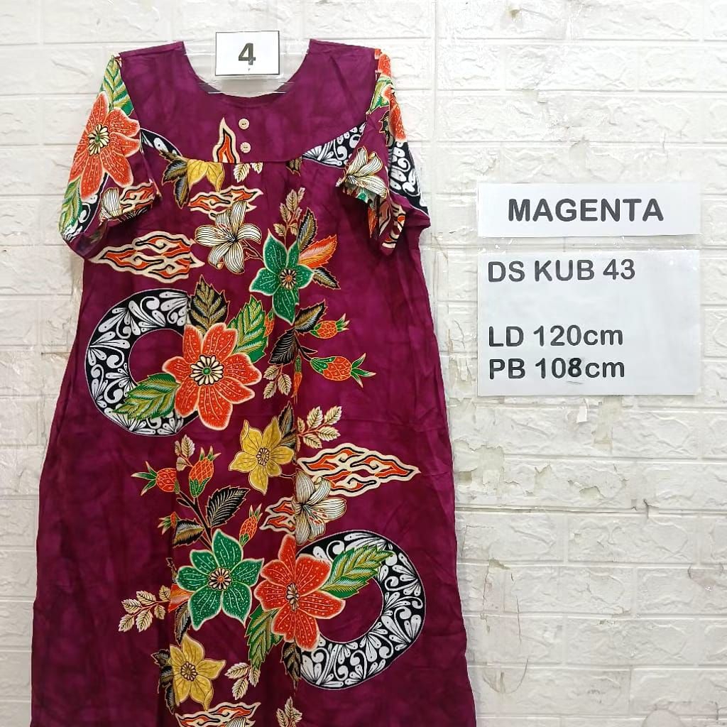 Daster Tidur Full Kancing Murah Meriah Motif Bunga Bunga Dress Pendek Wanita Remaja Bahan Rayon Katu