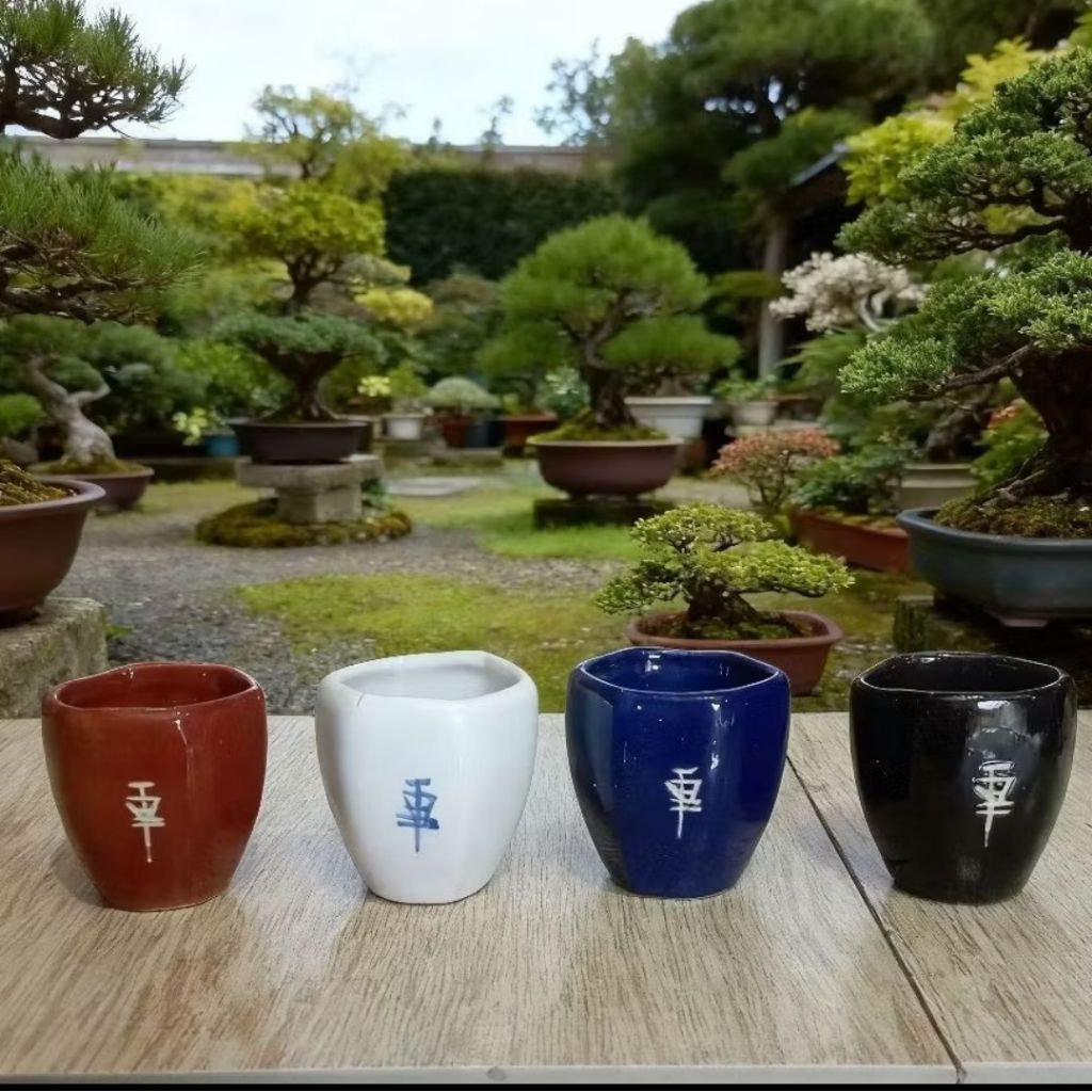 1Pcs Pot Keramik Bonsai cascade Premium Pot Keramik tanaman Hias Pot Pohon bonsai