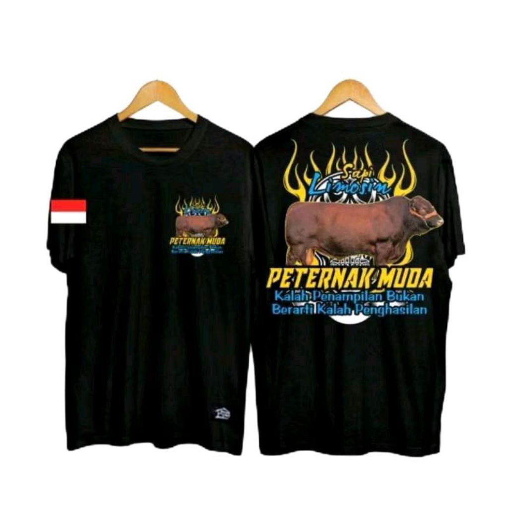 Kaos Sapi Limosin Peternak Muda Peternak Sapi Indonesia