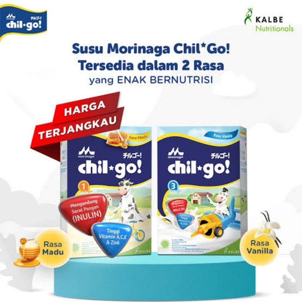 Susu Bubuk Morinaga Chil Go 1 2 3+ Powder Milk Susu Formula Sufor Bayi Balita