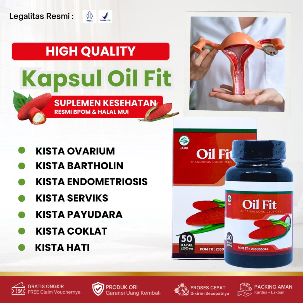 Oil Fit - Obat Kista, Kista Ovarium, Kista Bartholin, Kista Endometriosis, Kista Serviks, Kista Payu