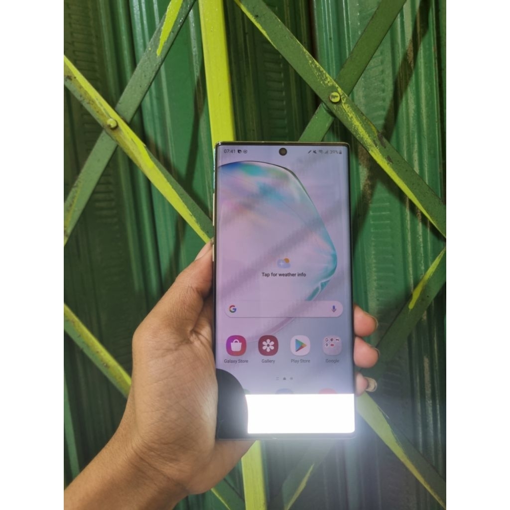 Ponsel Flagship Samsung Note 10+ 10 Plus Ram 12GB Rom 256GB Handphone second