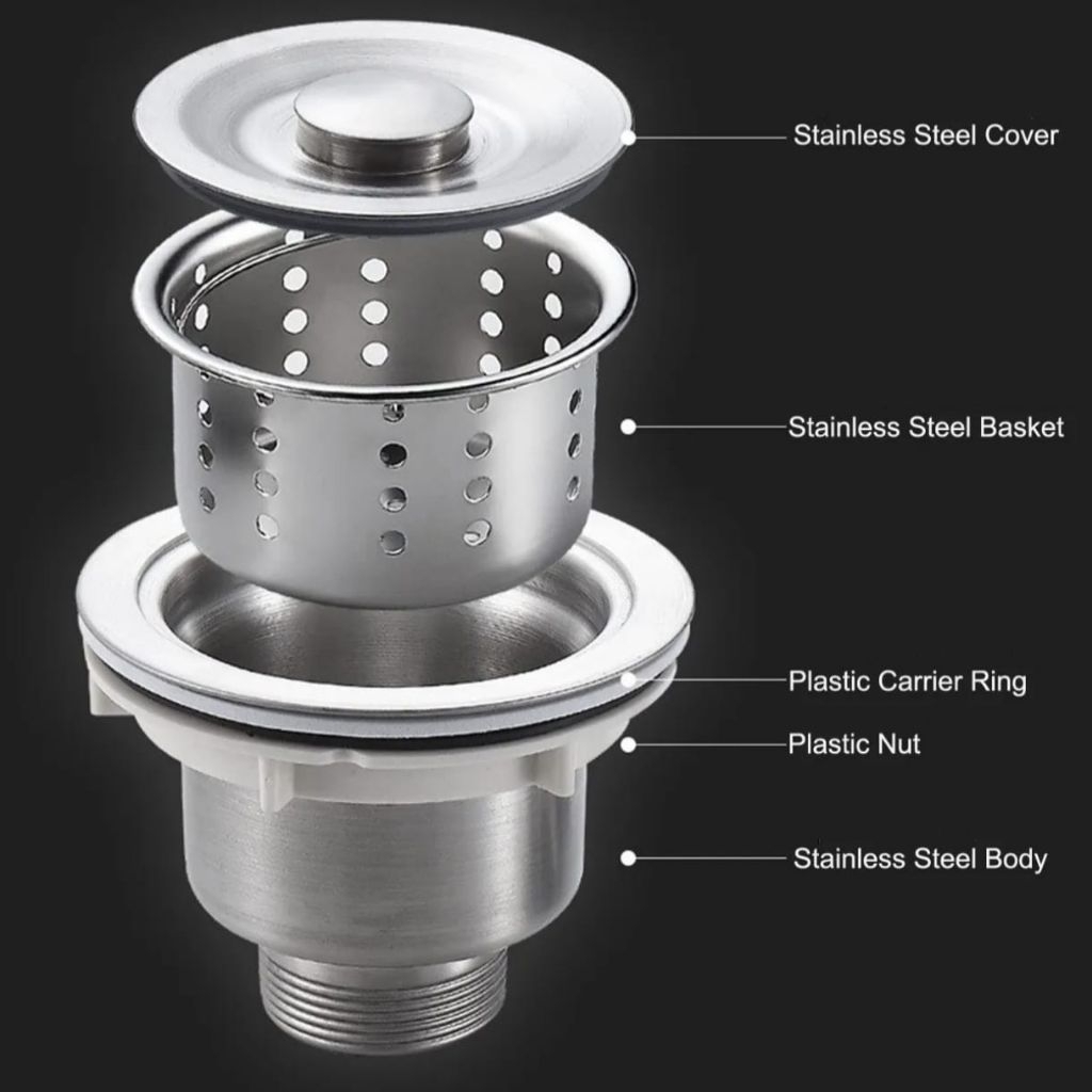 Afur Sink Full Stainless SUS 304 / Afur BCP / Saringan Kitchen Sink