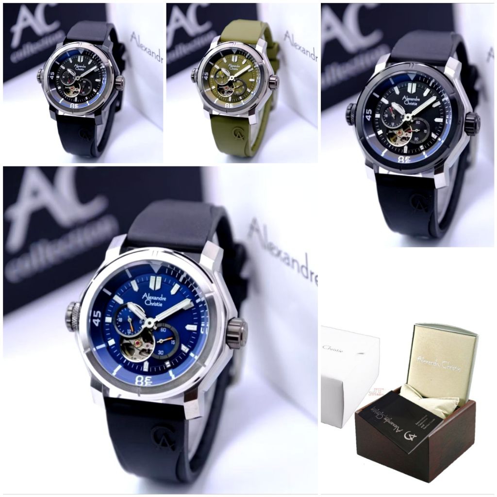 AC6565MA Automatic Jam Tangan Pria Alexandre Christie AC 6565 Automatic Original46