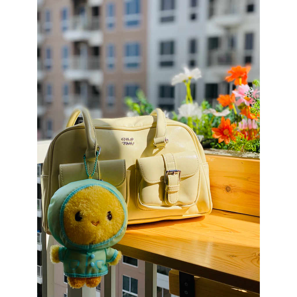 Preloved Tas korean style Wanita Warna Kuning