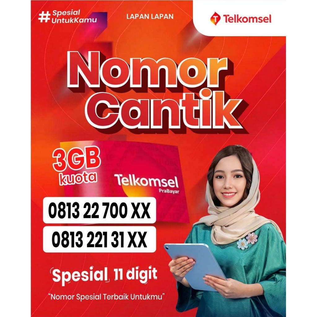 KARTU PERDANA SIMPATI 11 DIGIT KUOTA 3GB