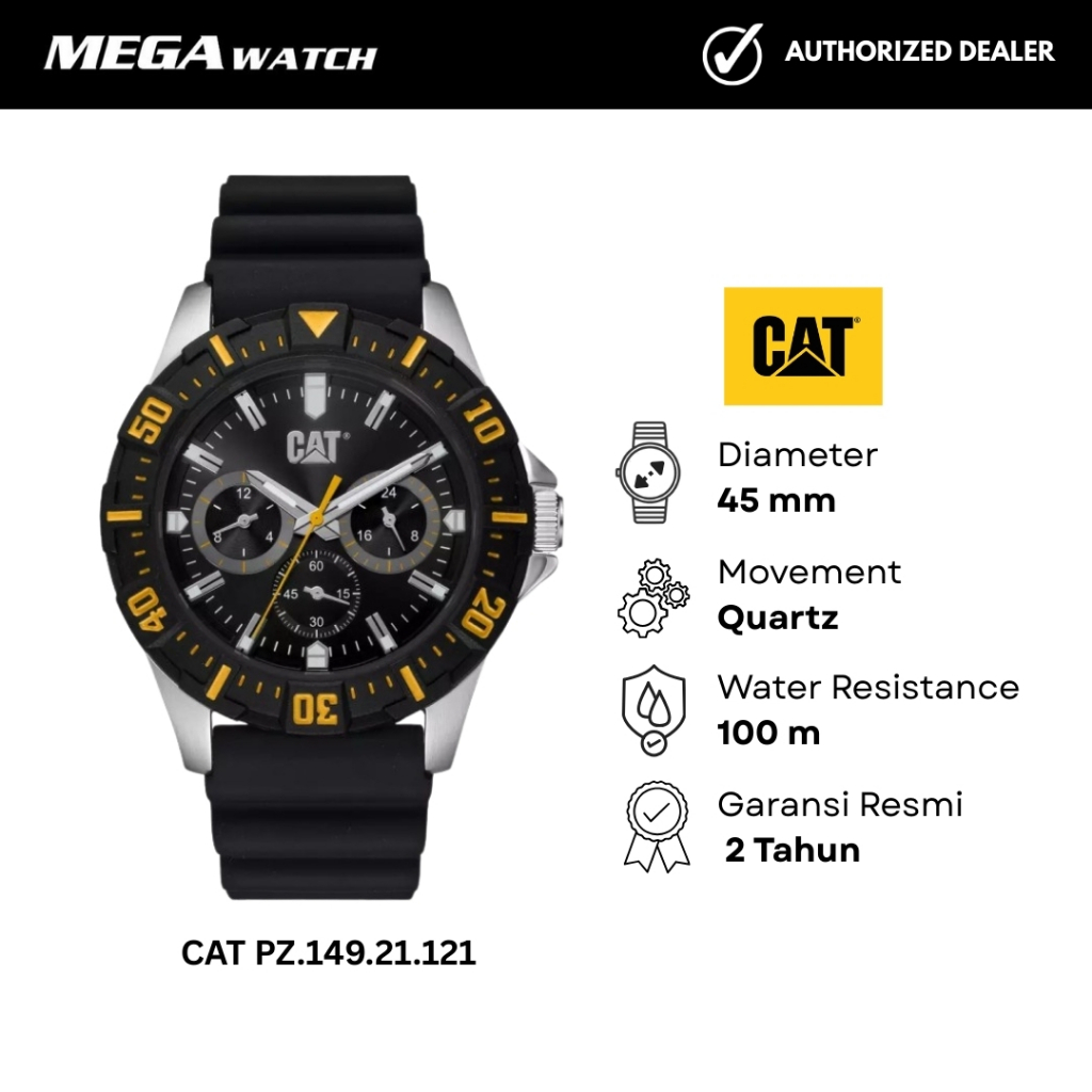 Jam Tangan CATERPILLAR Pria Original CAT PZ.149.21.121