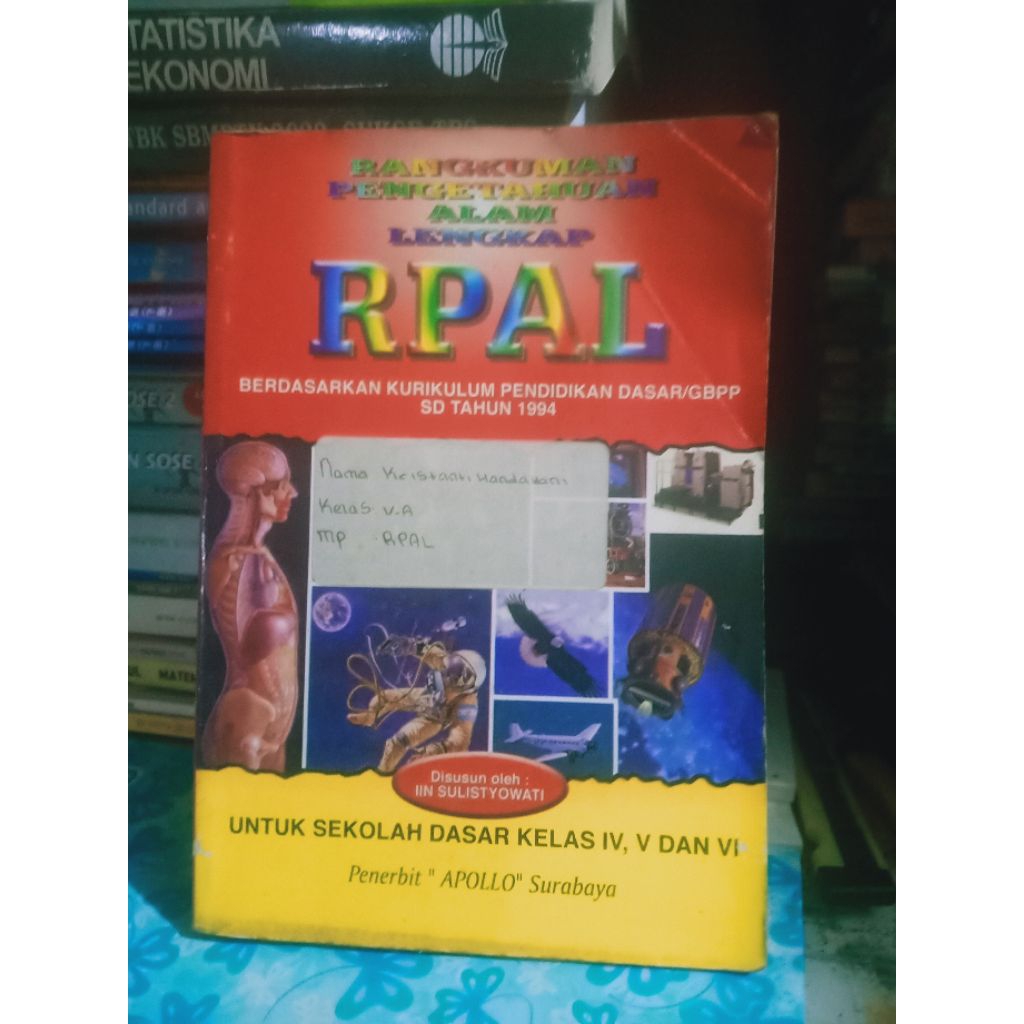 buku RPAL untuk SD tahun 1994
