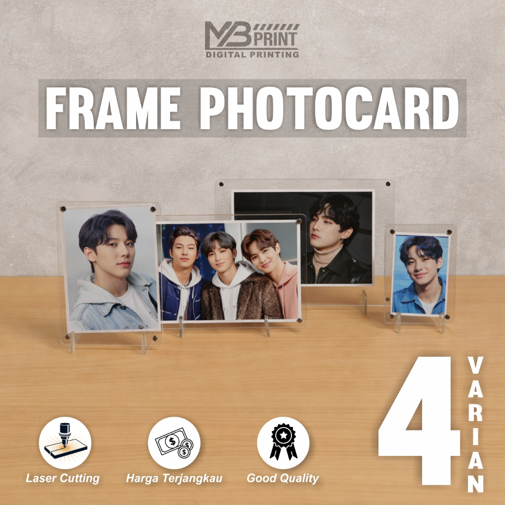 Frame Photocard Akrilik Bingkai Photo Card Magnet Korea Ukuran 2R 3R 4R 5R