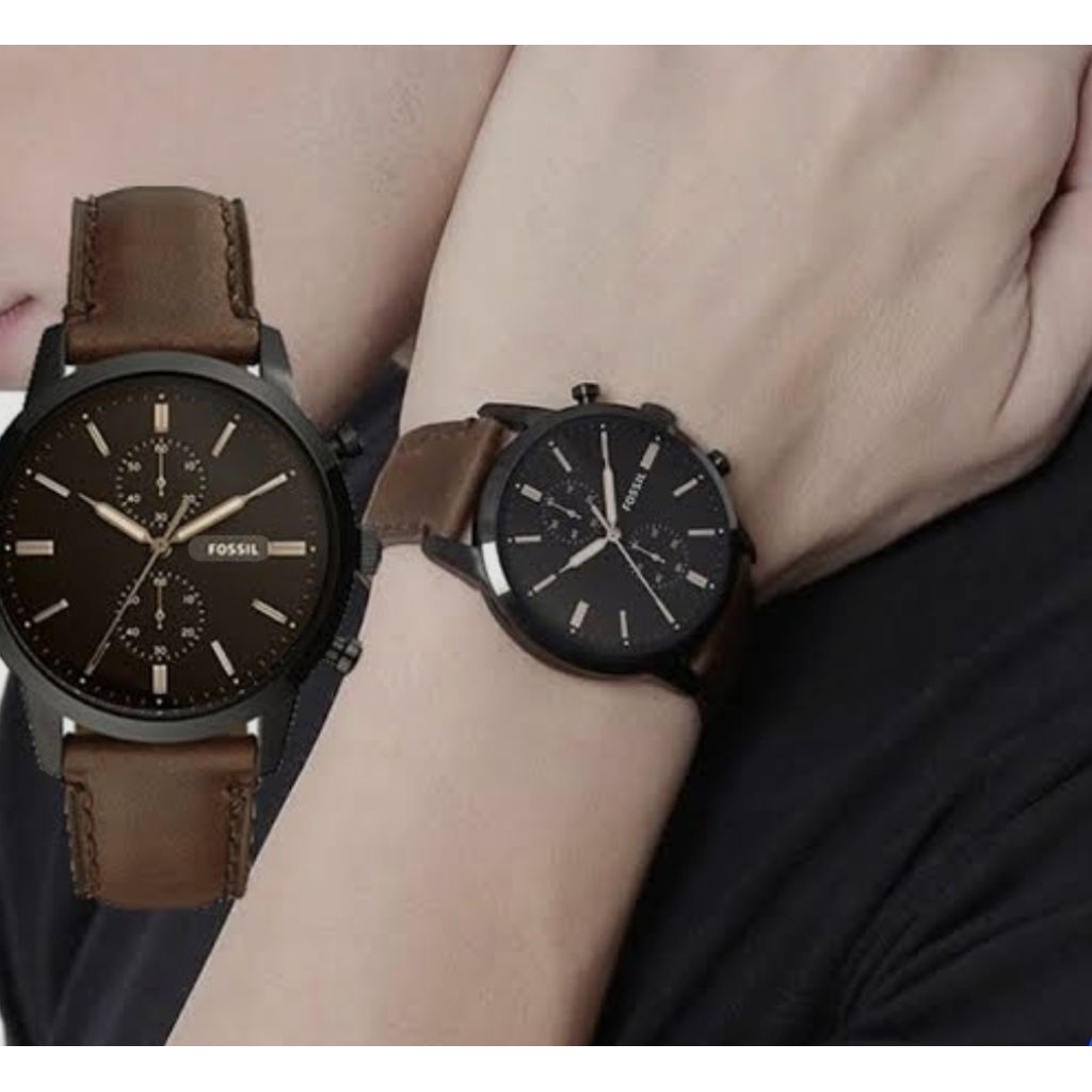 Jam Tangan Pria FS5437 Kulit Stainless steel