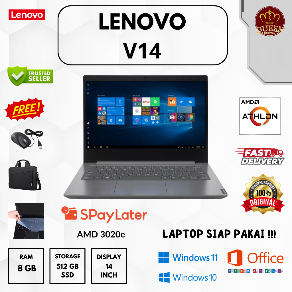 LENOVO V14 | AMD 3020e | 8GB RAM | SSD 512GB | 14 INCH