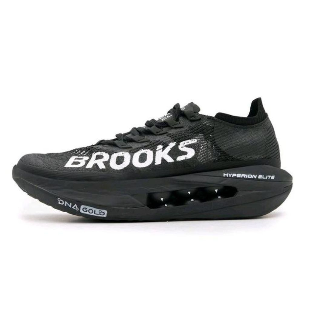 Brooks Sepatu Lari Hyperion Elite 5 Pria Hitam/Putih - Ukuran 40 untuk Kenyamanan dan