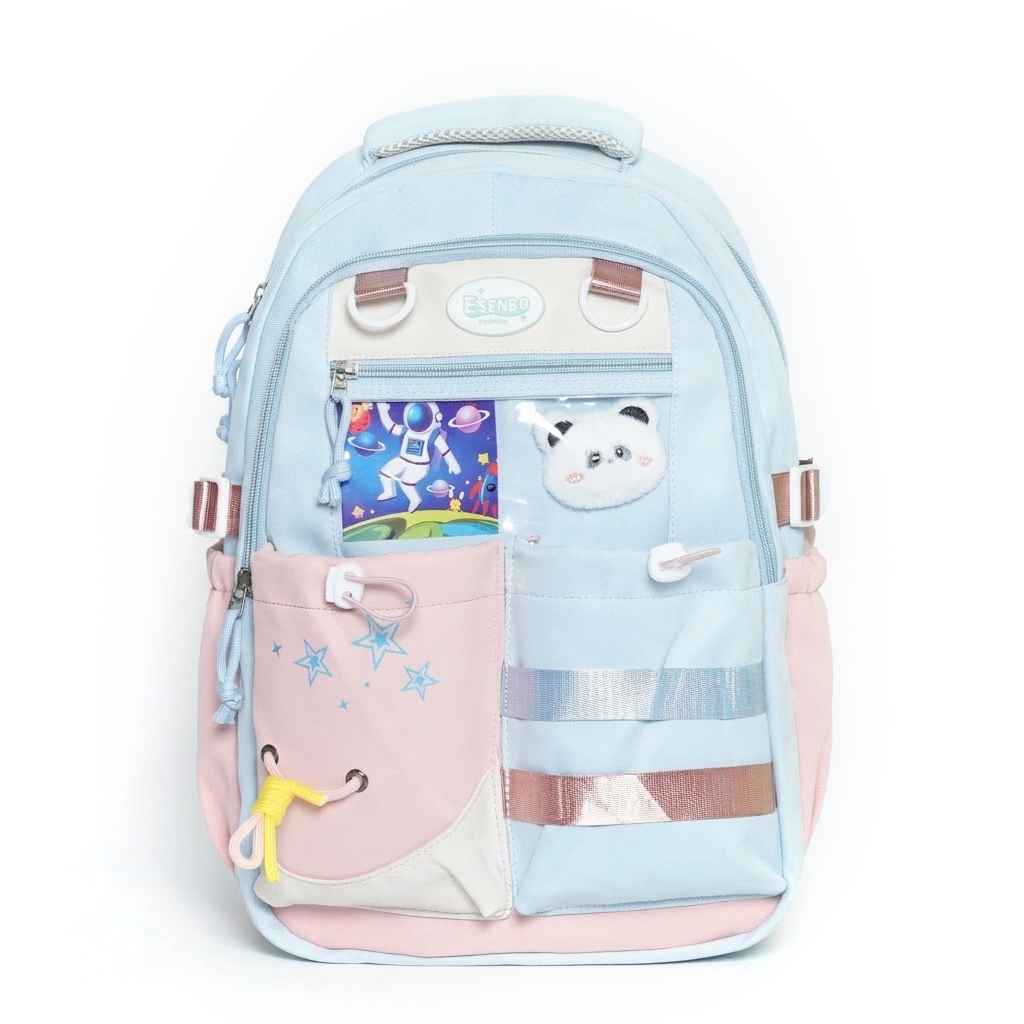 ESENBO Tas Ransel Sekolah Model Korea Style Backpack School